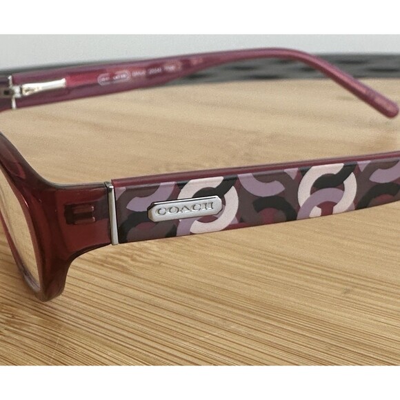 Coach Baila 2034 Pink Women\'s Eyeglasses 48-15 135 Full Rim Oval FRAMES ONLy main image 11